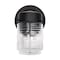 Nuvo Lighting 8W 1-Light Porch Wall, Mason Jar 3K, Black Finish with Clear Glass 62/1573 - alternate 1